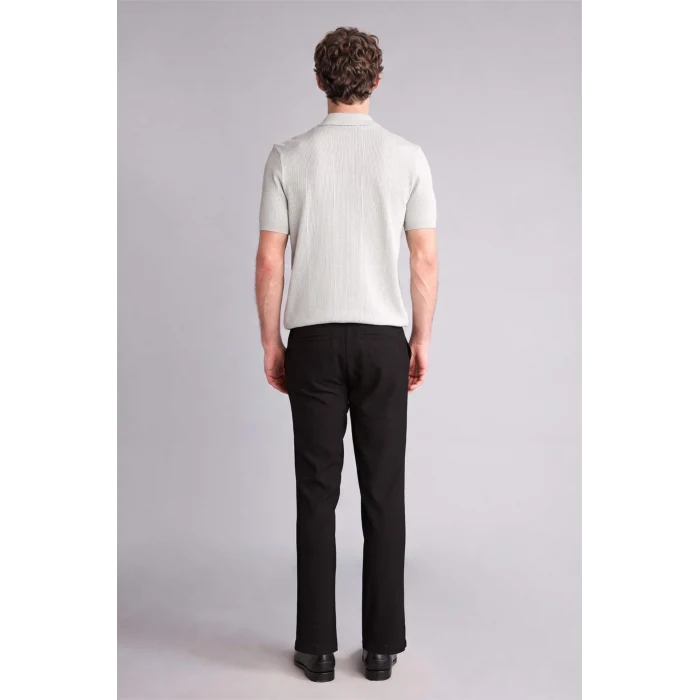 Defacto B8577AXBK27 Siyah Tailored Fit Düz Paça Pantolon