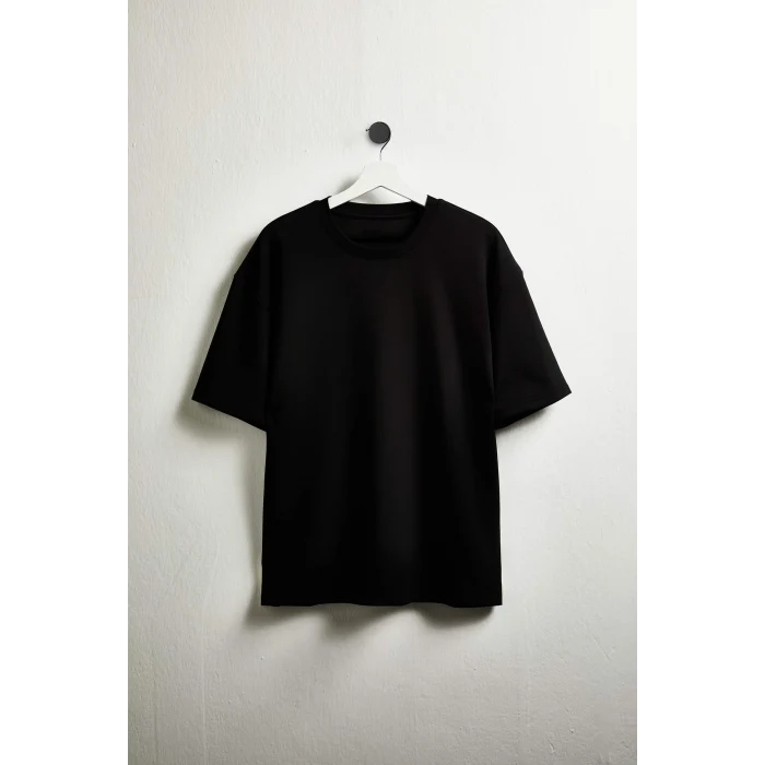 Defacto X3926AZBK81 Siyah Nefes Alabilen Oversize Tişört