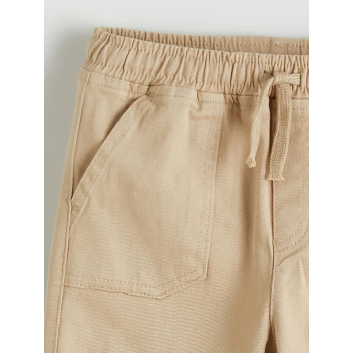 LCW Kids Bej Beli Lastikli Erkek Çocuk Jogger Pantolon