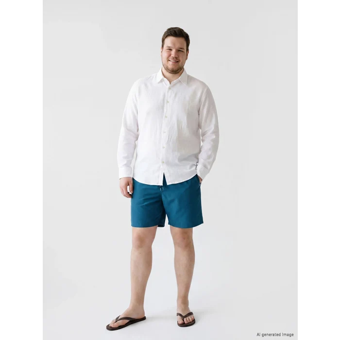 LCW SWIMWEAR Petrol Kısa Boy Erkek Deniz Şortu