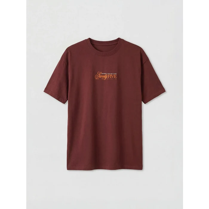 LCW Kids Bordo Baskılı Erkek Çocuk Tişört