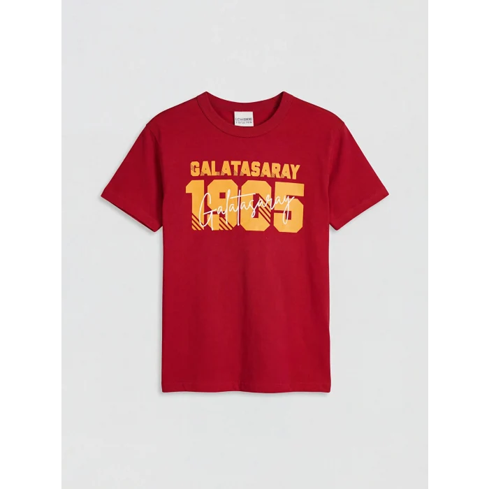 LCW Kids Kırmızı Galatasaray Baskılı Erkek Çocuk Tişört ve Şort