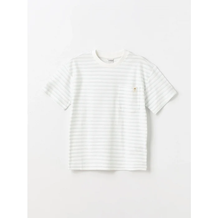 LCW Kids Mavi Oversize Bisiklet Yaka Erkek Çocuk Tişört