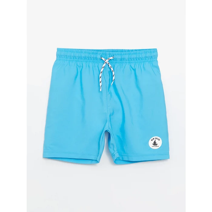 LCW Kids Turkuaz Hızlı Kuruyan UV Korumalı Erkek Çocuk Deniz Şortu