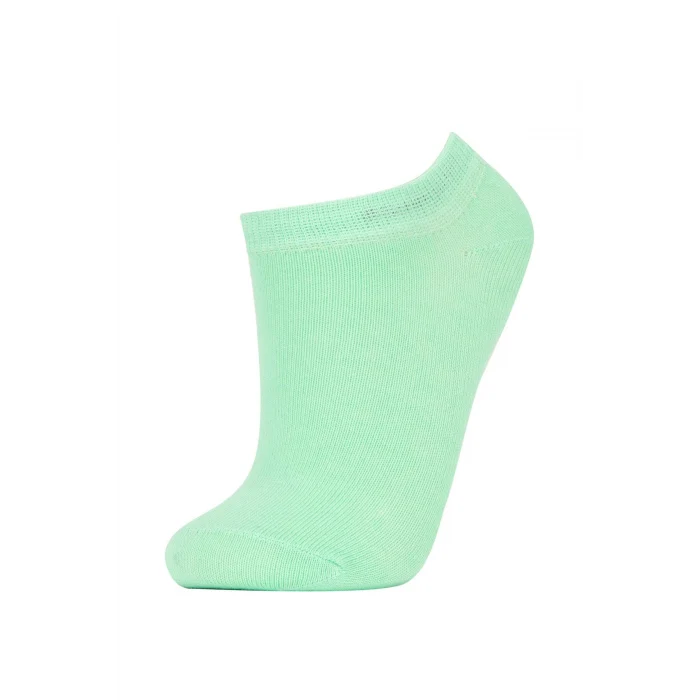 Defacto Z7463A6KR1 Çok Renkli Basıc Düz 7li Pamuklu Patik Çorap Kız Çocuk