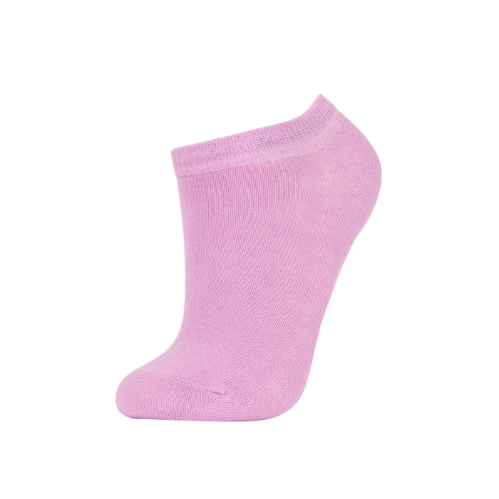 Defacto Z7463A6KR1 Çok Renkli Basıc Düz 7li Pamuklu Patik Çorap Kız Çocuk