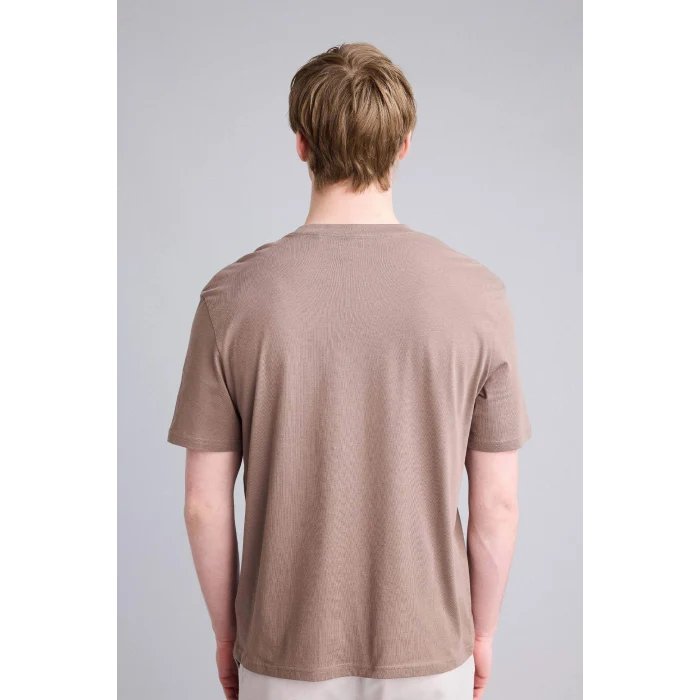 Defacto V7699AZBN571 Kahve NEW REGULAR FIT %100 Pamuk Basic Tişört