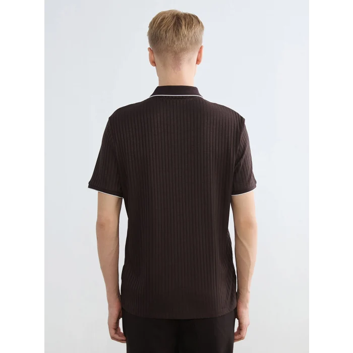 LCW Vision Kahverengi Polo Yaka Erkek Tişört