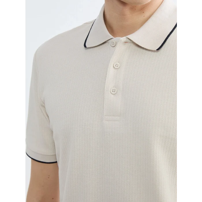 SOUTHBLUE Bej Polo Yaka Erkek Tişört