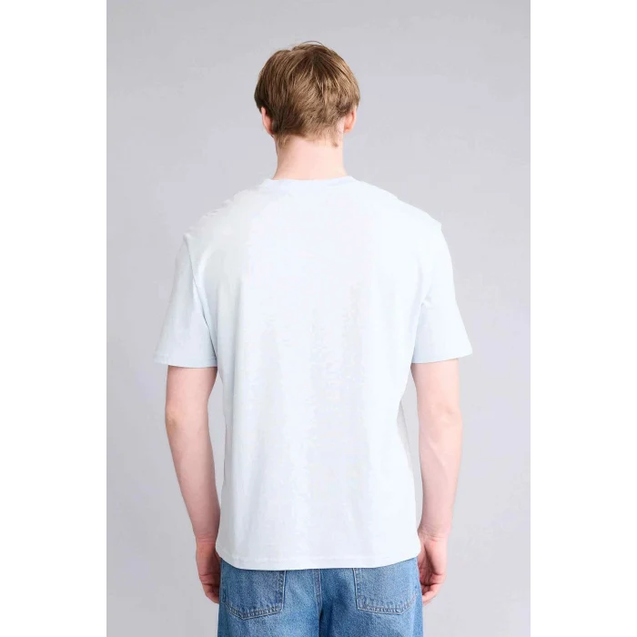 Defacto V7699AZBE174 Mavi NEW REGULAR FIT %100 Pamuk Basic Tişört