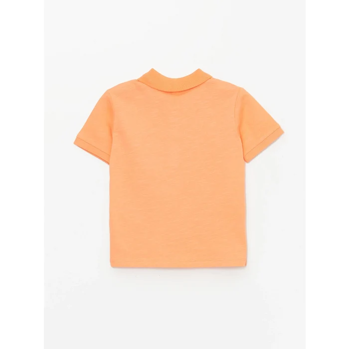 LCW Kids Mercan Polo Yaka Kısa Kollu Basic Erkek Bebek Tişört