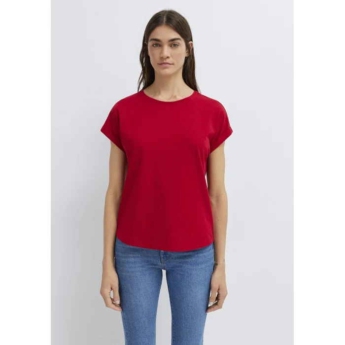 Mavi 1614177-86417 Bisiklet Yaka Kırmızı Basic Tişört
