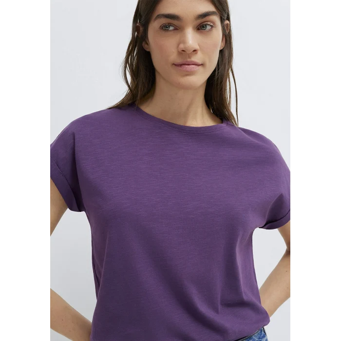 Mavi 1614177-70666 Bisiklet Yaka Mor Basic Tişört