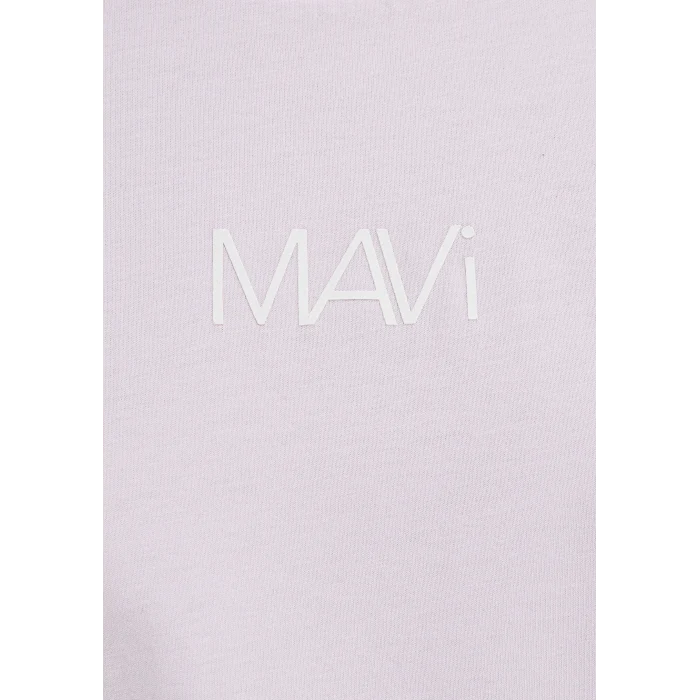 Mavi 1613884-70513 Mavi Logo Baskılı Pembe Tişört