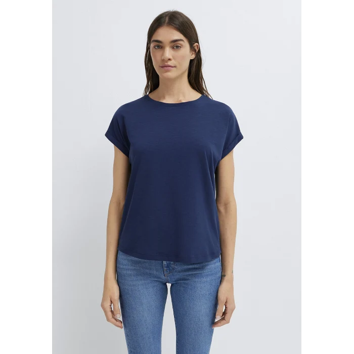 Mavi 1614177-70497 Bisiklet Yaka Lacivert Basic Tişört