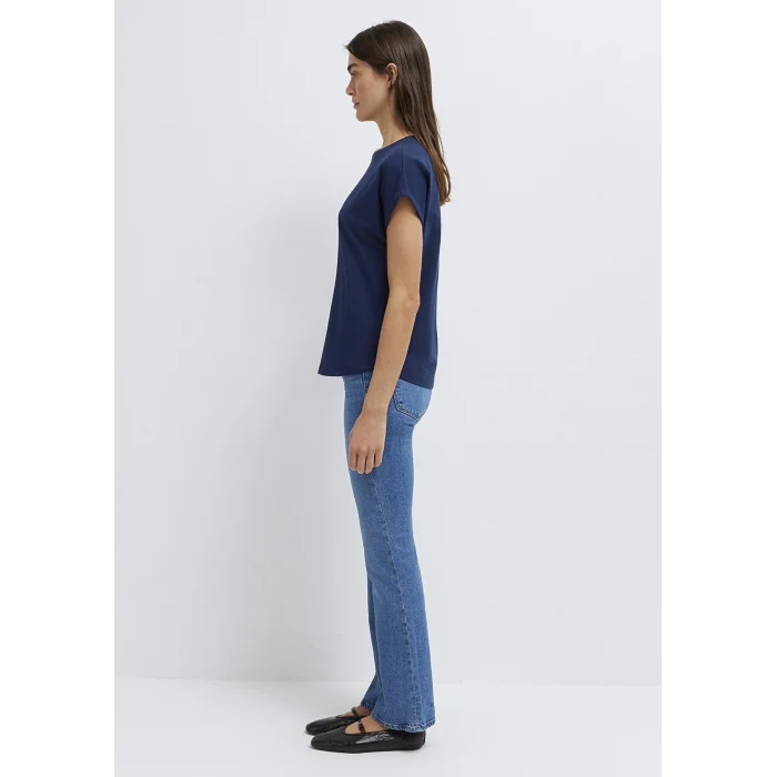 Mavi 1614177-70497 Bisiklet Yaka Lacivert Basic Tişört