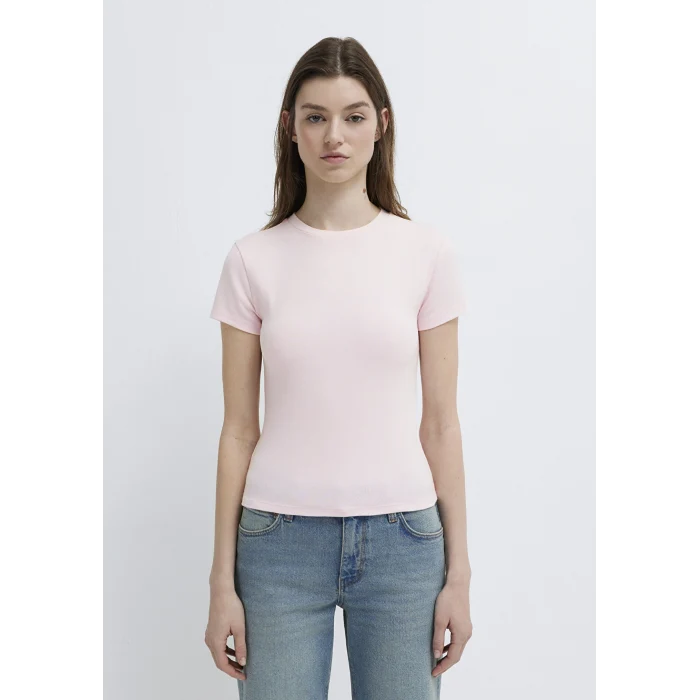 Mavi 1614180-89200 Pembe Basic Crop Tişört