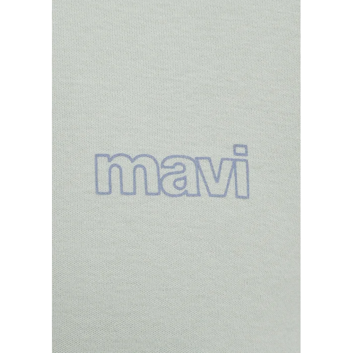 Mavi 0610360-71464 Mavi Logo Baskılı Yeşil İnterlok Tişört