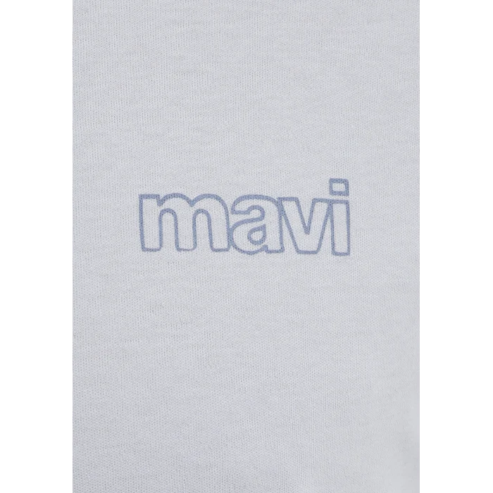 Mavi 0610360-70799 Mavi Logo Baskılı Mavi İnterlok Tişört