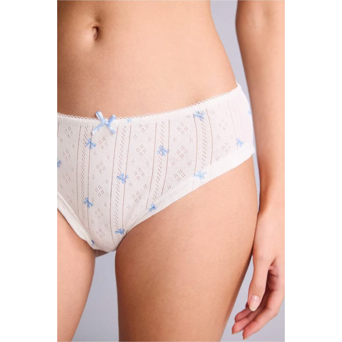 Defacto H0917AXBE550 Mavi 3lü Slip Külot