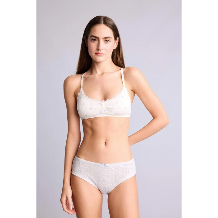 Defacto H0917AXBE550 Mavi 3lü Slip Külot