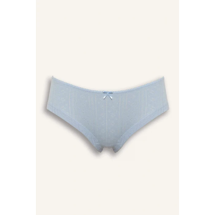 Defacto H0917AXBE550 Mavi 3lü Slip Külot