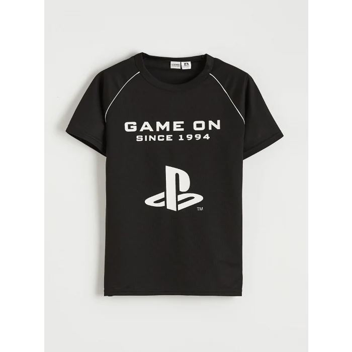 LCW Kids Antrasit Erkek Çocuk PlayStation Baskılı Tişört