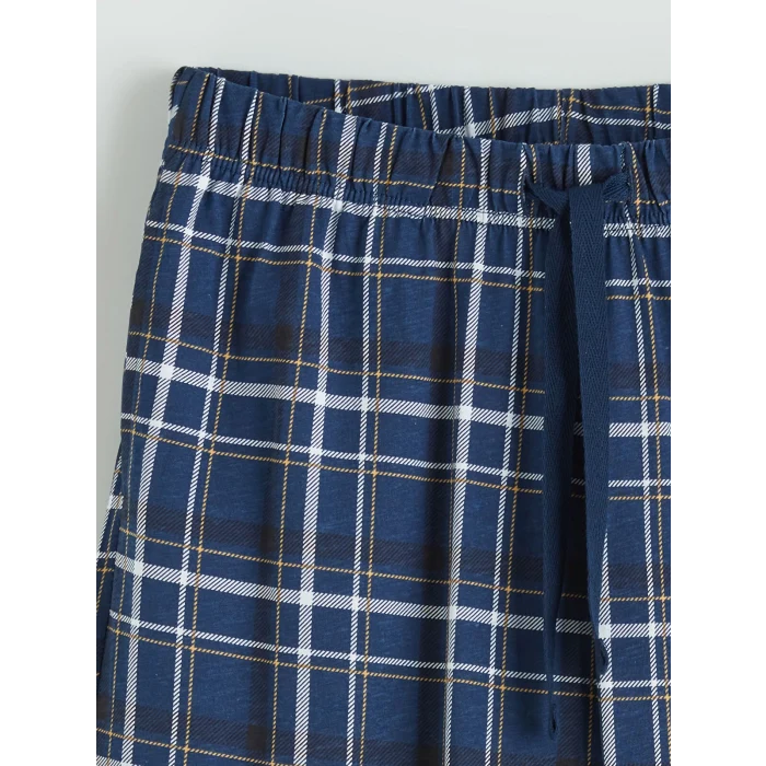 LC WAIKIKI Lacivert Standart Kalıp Erkek Şortlu Pijama Takımı