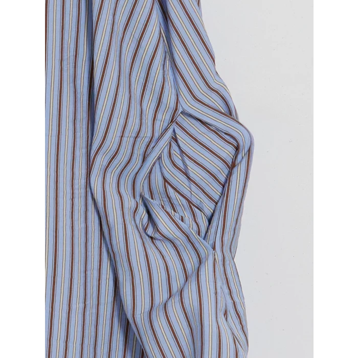 LCW EVERYDAY Mavi Çizgili Oversize Kadın Gömlek Tunik