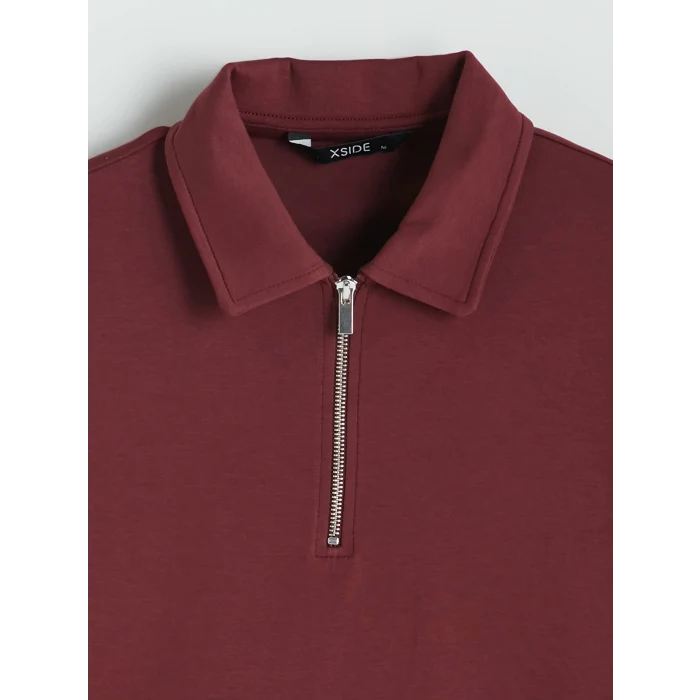 XSIDE Bordo Polo Yaka Erkek Tişört
