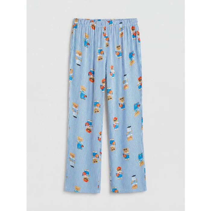 LCW DREAM Ekru Ayı Teddy Baskılı Kadın Pijama Takım