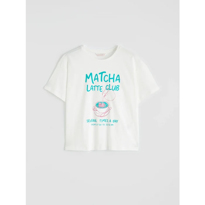 LCW DREAM Karışık Bisiklet Yaka Baskılı Kadın Pijama Takım