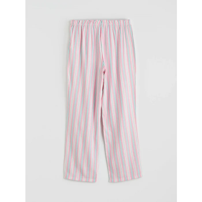 LCW DREAM Karışık Bisiklet Yaka Baskılı Kadın Pijama Takım