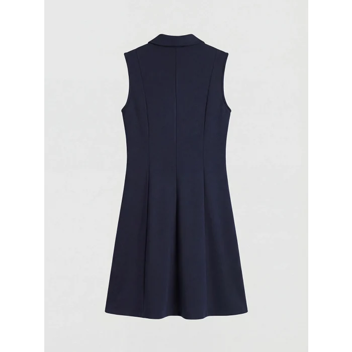 LCWAIKIKI Classic Lacivert Polo Yaka Soft Touch Elbise