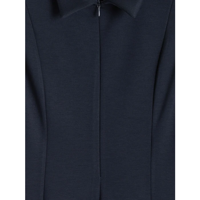 LCWAIKIKI Classic Lacivert Polo Yaka Soft Touch Elbise