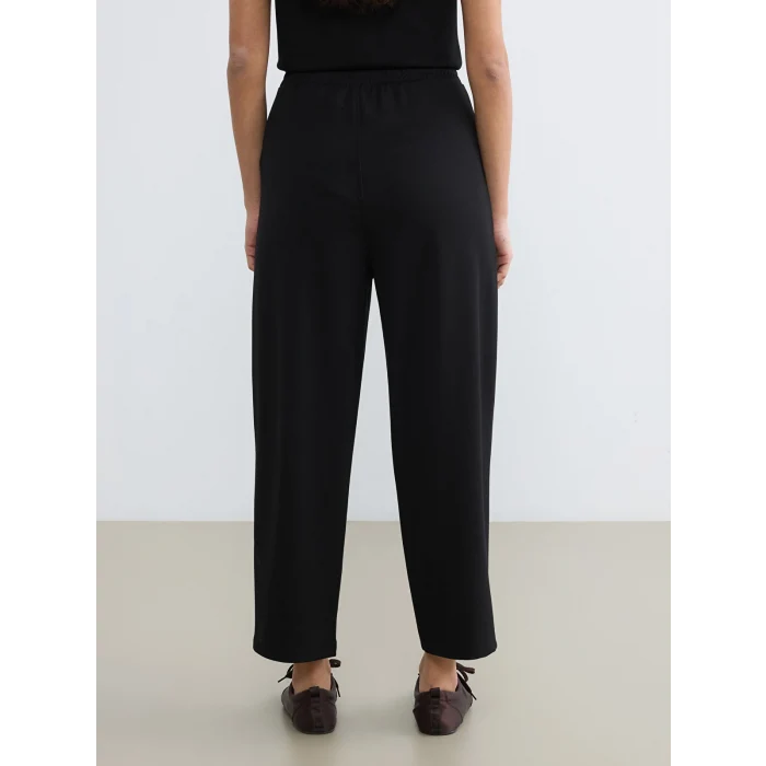 LCW Modest Siyah Beli Lastikli Soft Touch Kadın Eşofman Altı