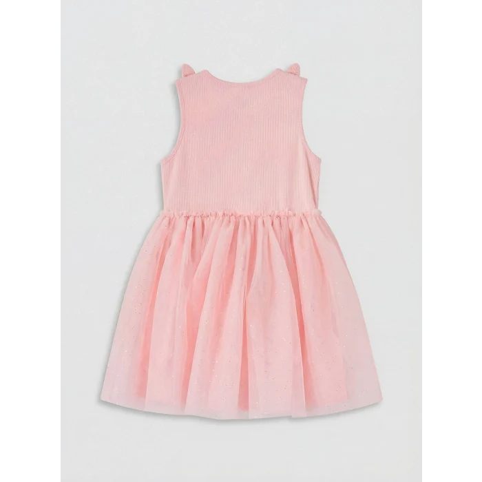 LCW Kids Pembe Fiyonk Detaylı Kız Çocuk Tütü Elbise