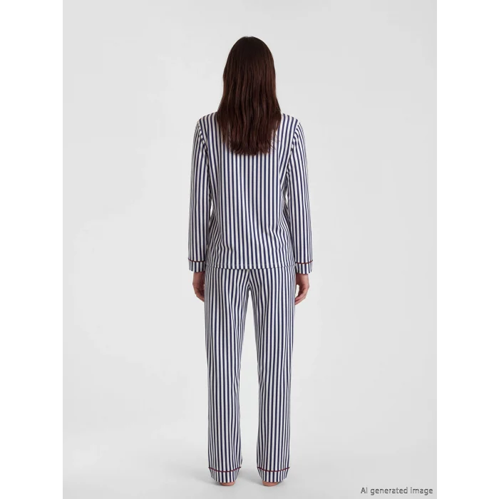 LCW DREAM Lacivert Ayı Teddy Baskılı Kadın Pijama Takımı