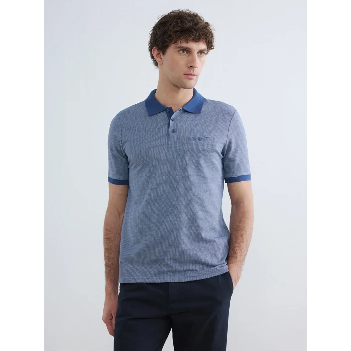 LCWAIKIKI Classic Lacivert Polo Yaka Erkek Tişört