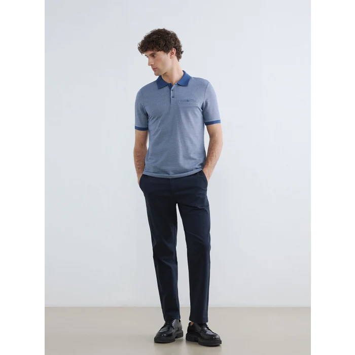 LCWAIKIKI Classic Lacivert Polo Yaka Erkek Tişört