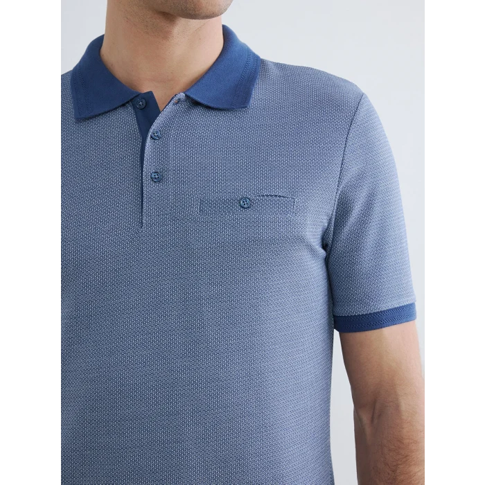 LCWAIKIKI Classic Lacivert Polo Yaka Erkek Tişört