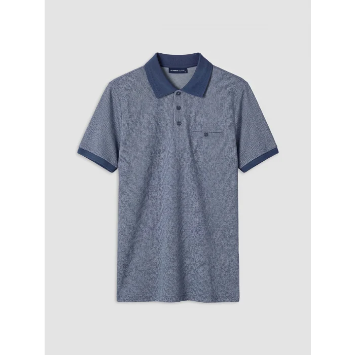 LCWAIKIKI Classic Lacivert Polo Yaka Erkek Tişört