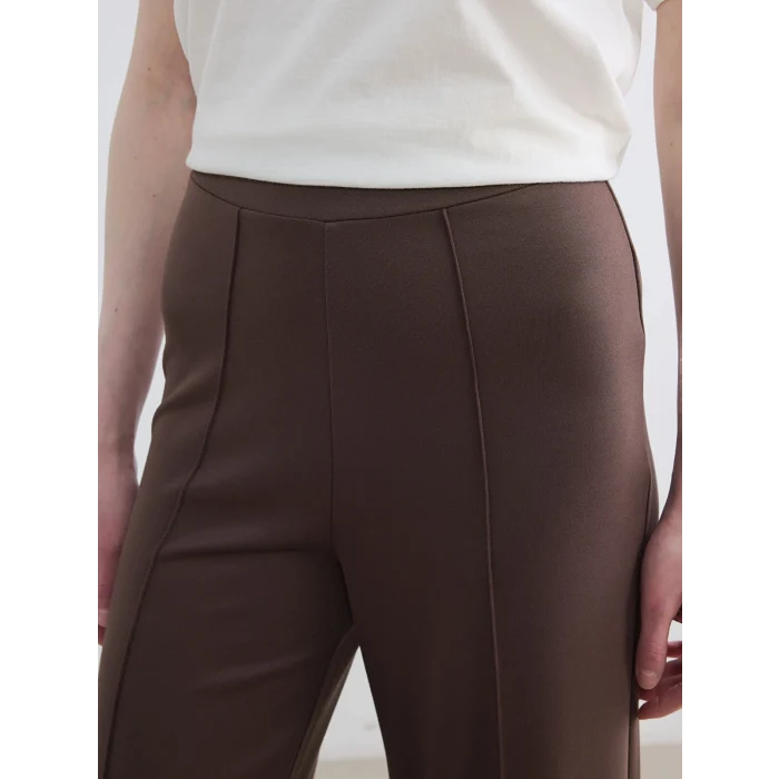 LCW Modest Kahverengi Beli Lastikli Soft Touch Kadın Eşofman Altı