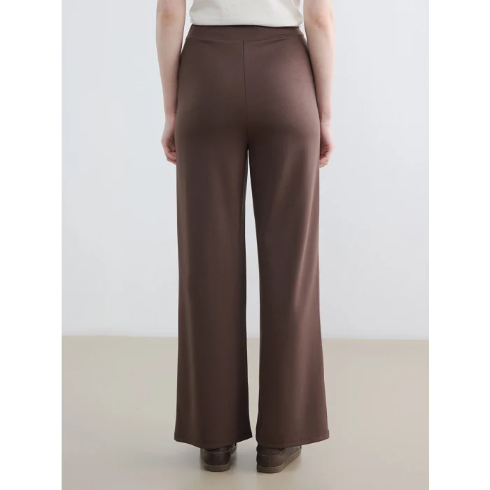 LCW Modest Kahverengi Beli Lastikli Soft Touch Kadın Eşofman Altı