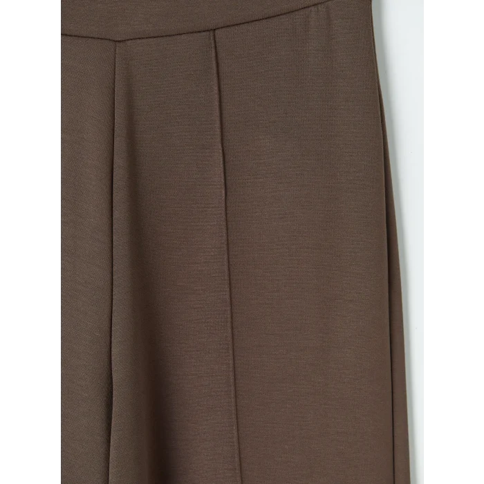 LCW Modest Kahverengi Beli Lastikli Soft Touch Kadın Eşofman Altı