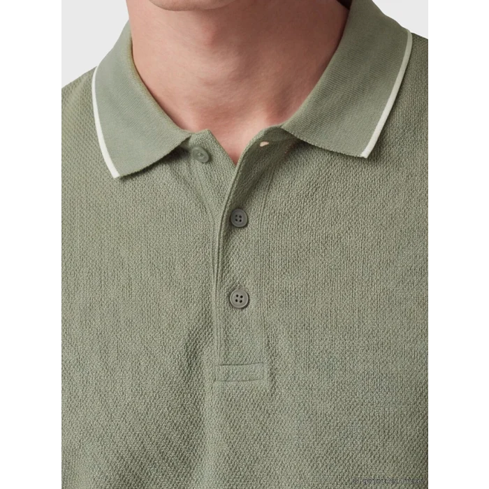 SOUTHBLUE Gri Polo Yaka Erkek Tişört
