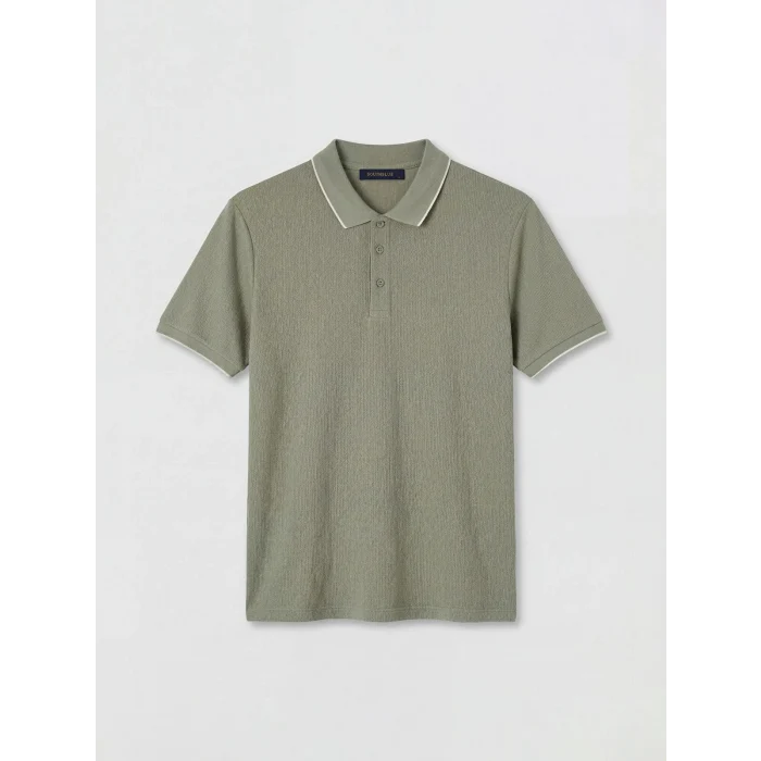 SOUTHBLUE Gri Polo Yaka Erkek Tişört