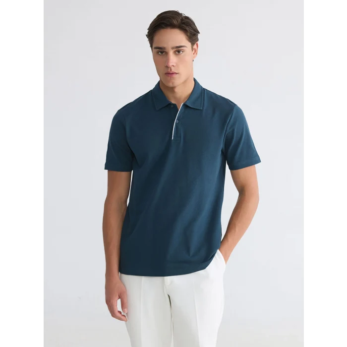 LCWAIKIKI Classic Petrol Polo Yaka Pike Erkek Tişört