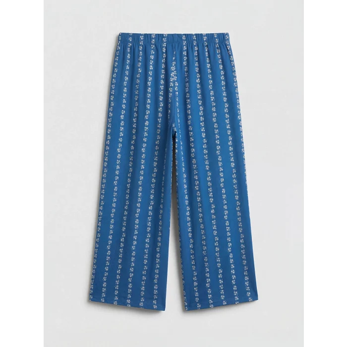 LCW DREAM Lacivert Baskılı Kadın Kaprili Pijama Takımı