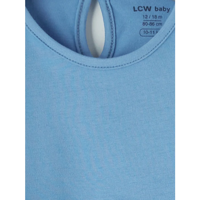 LCW baby Mavi Puantiyeli Kız Bebek Takım